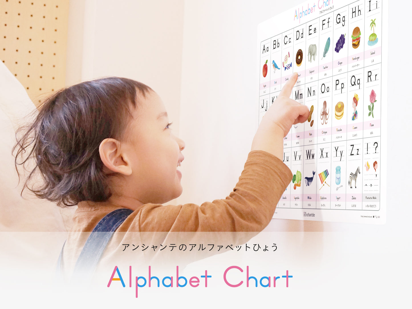 アルファベットひょう【Alphabet Chart】A3・角丸・防水