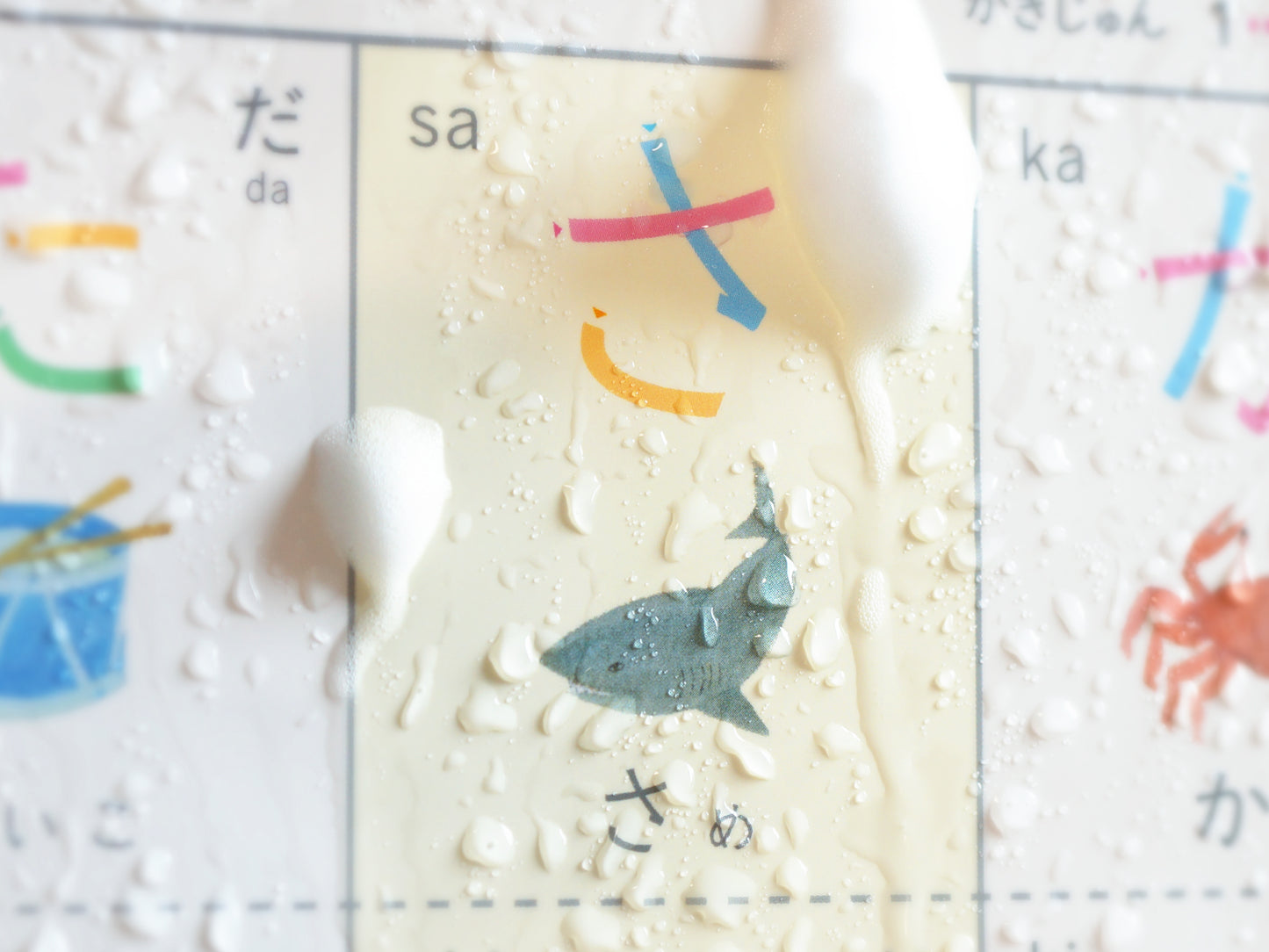 書き順ひらがなひょう【HIRAGANA CHART】A2・防水・書き順