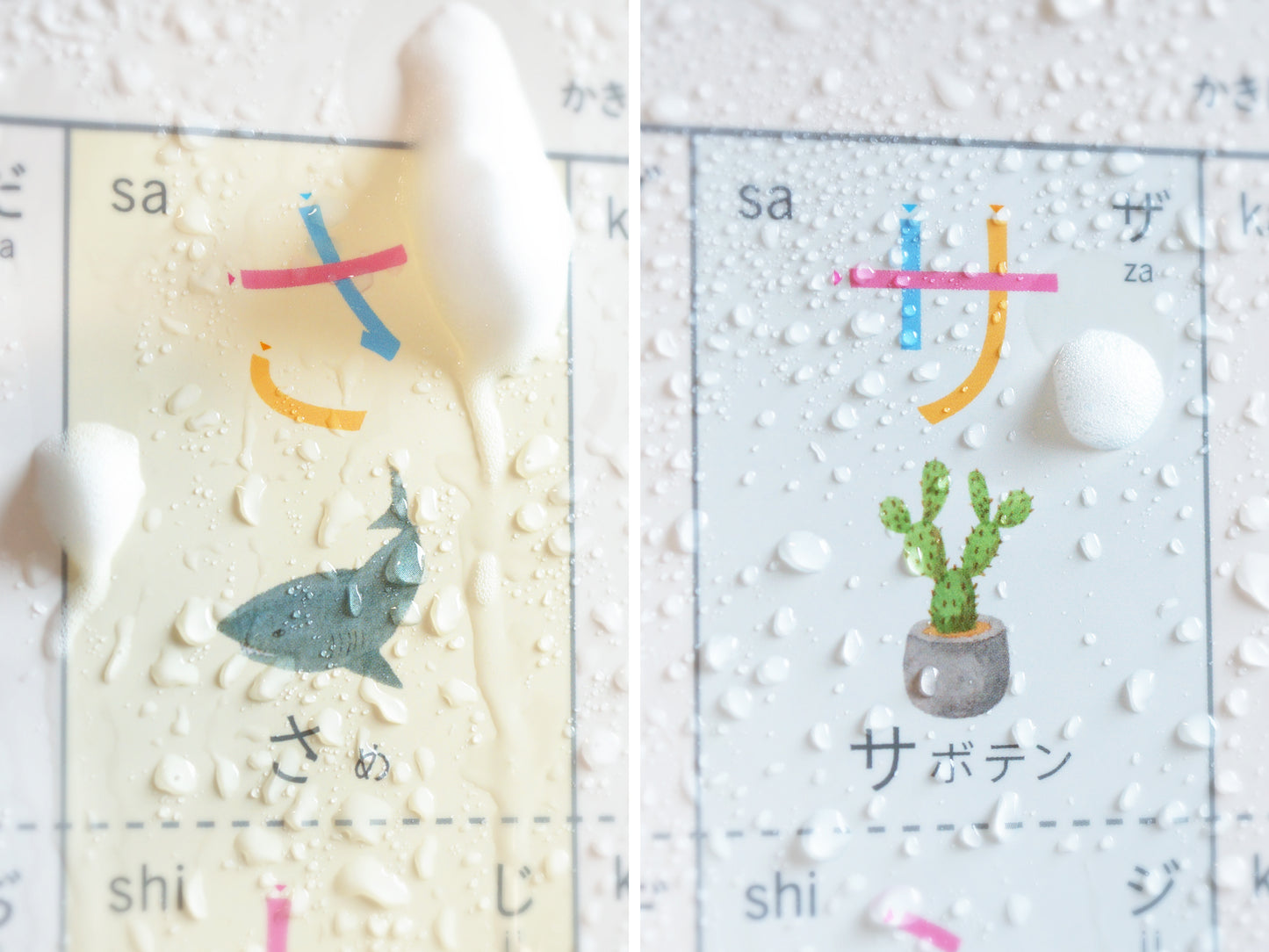 書き順学習ポスター2枚セット【ひらがな｜カタカナ】 防水・A2・角丸